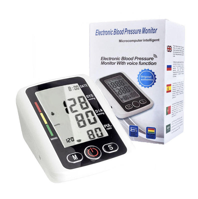 Portable electric digital arm blood pressure monitor