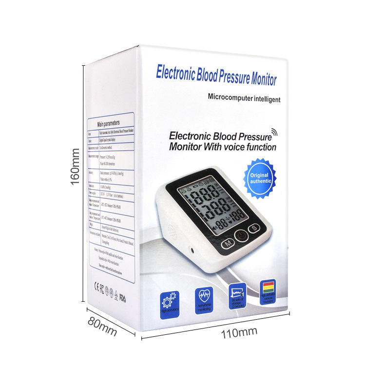 Portable electric digital arm blood pressure monitor