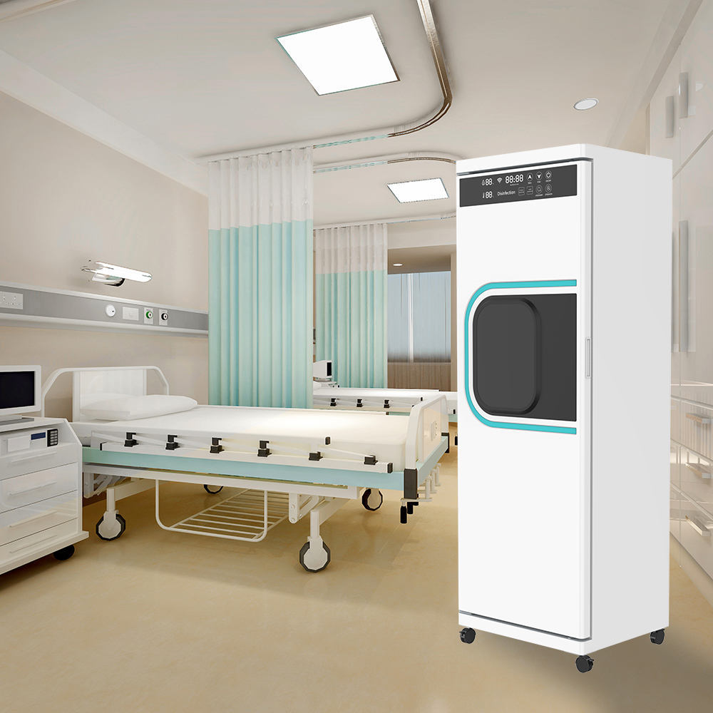 The design of the swivel wheels for the medical disinfection cabinet