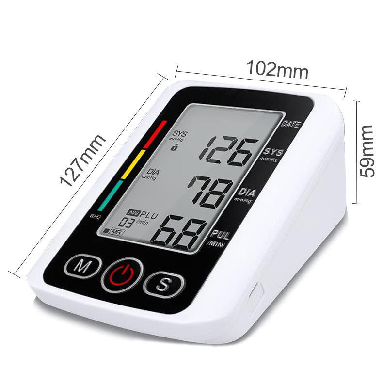 Portable electric digital arm blood pressure monitor