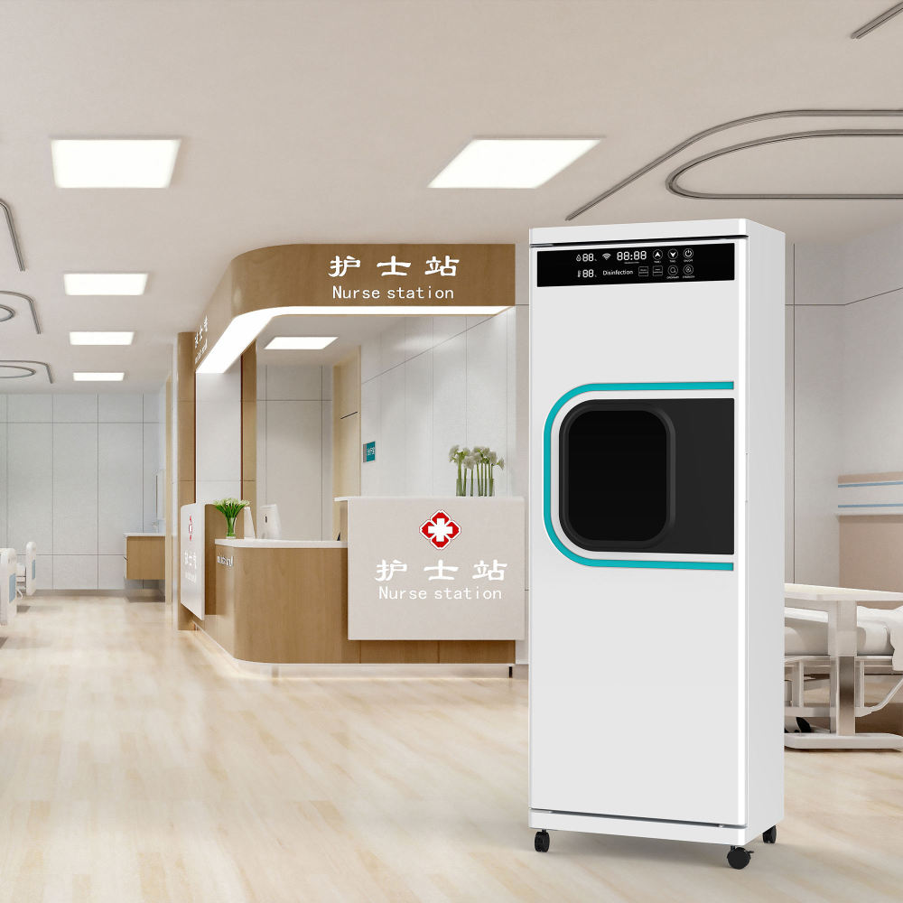 The design of the swivel wheels for the medical disinfection cabinet