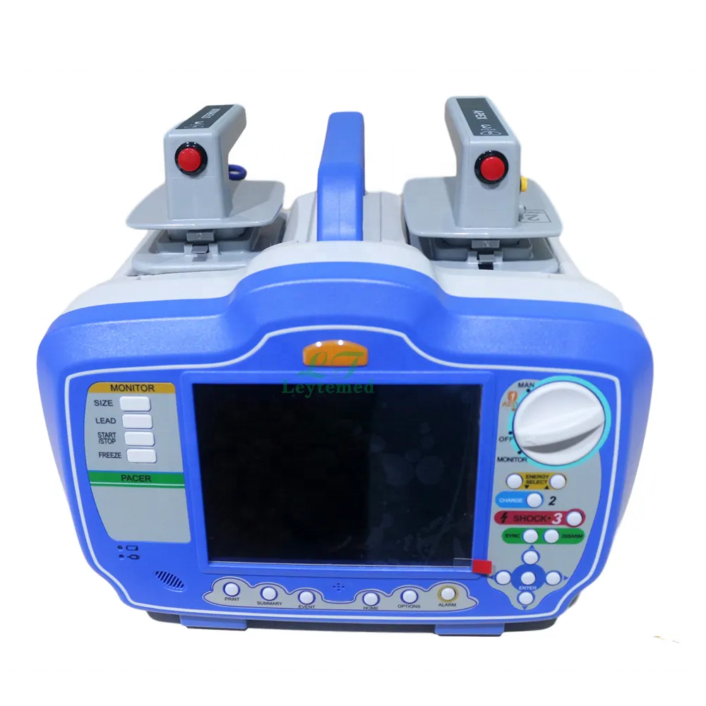 Emergency dual-chamber automated external defibrillator