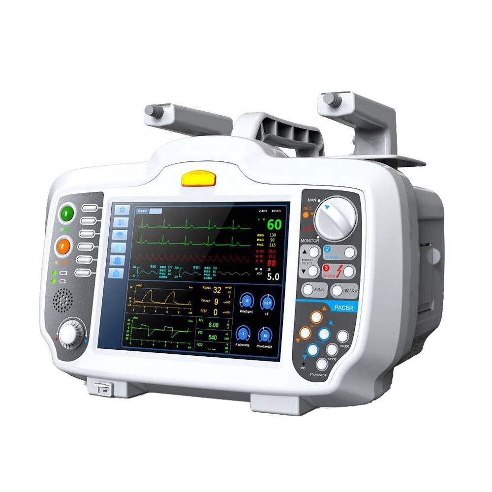 Emergency dual-chamber automated external defibrillator