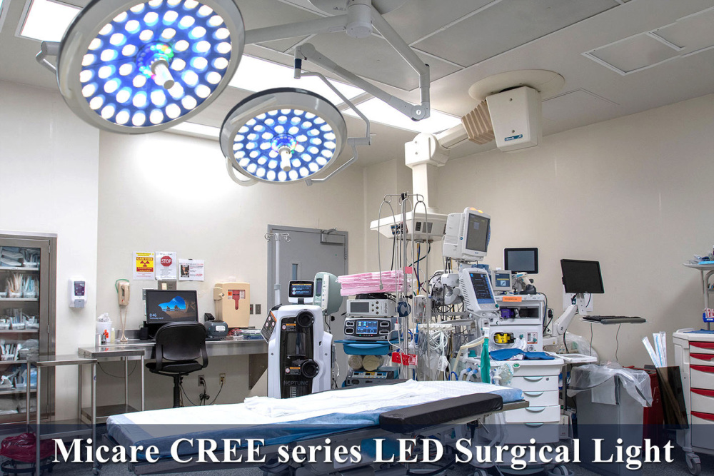 Medical LED surgical light with camera