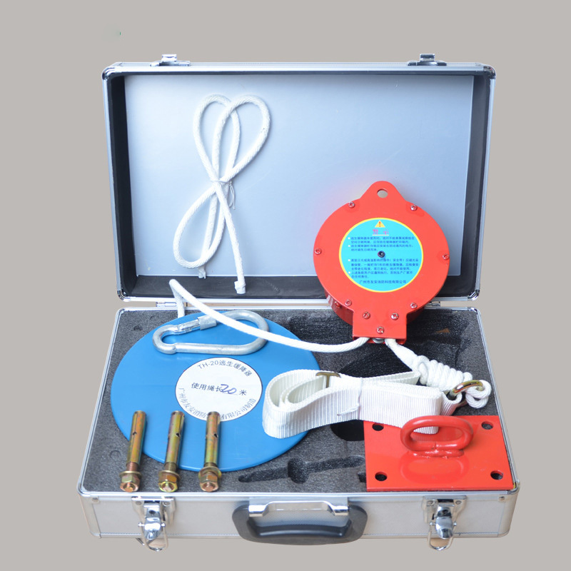 High-rise escape pulley system