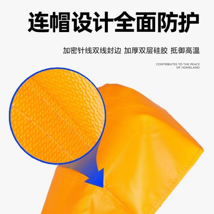 Urgently needed escape and fire protection cape