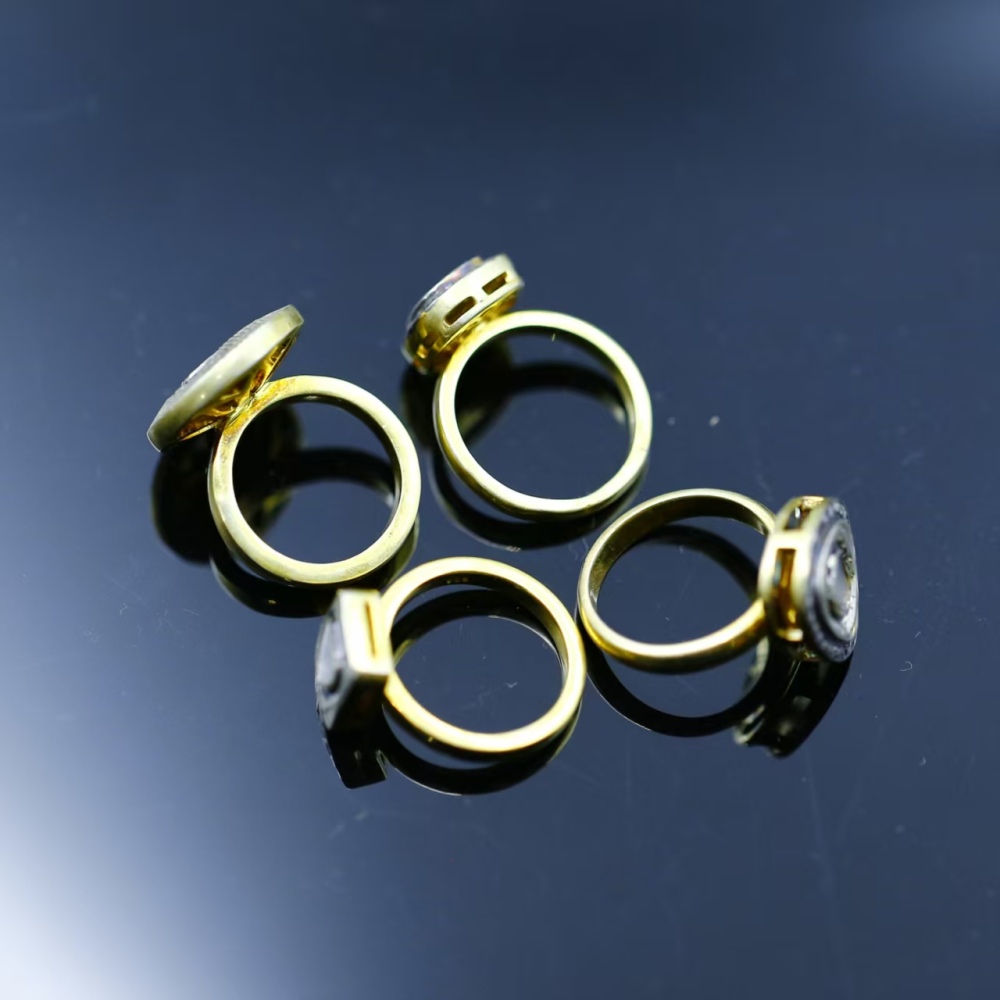 Finished silver-set SL2 grade Botswana ‌ diamond ring (return to Thailand exhibition 2025)
