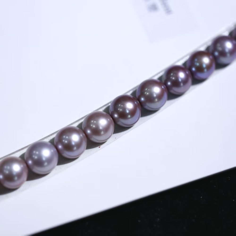 12mm Freshwater round gradient Edison pearl beads for necklace/chain