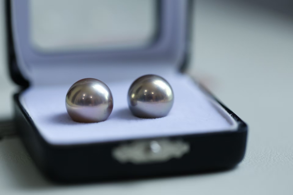 13-14mm Freshwater perfectly round flawless super metallic luster Edison pearl bare beads for pendant/earrings