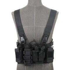 Customized Lightweight Outdoor Tactical Vest Rig High Quality Tactical Chest Rig Heavy Duty Safety Tactical Chest Rig military Tactical Gear Chest Rig Hunting Vest for Outdoor High Quality Hunting Vest Tactical Chest Rig