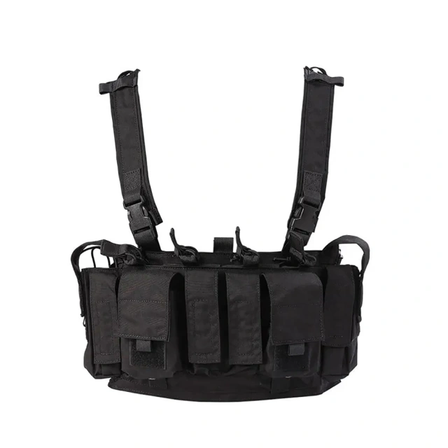 Customized Tactical Chest Rig Multi-pockets Camo Harness Tactical Chest Rig Vest Tactical Chest Pack Rig Hot Sale Multifunctional CAMO Vest for Training Lightweight Camouflage Tactical Chest Rig Vest Adjustable Training Chest Rig