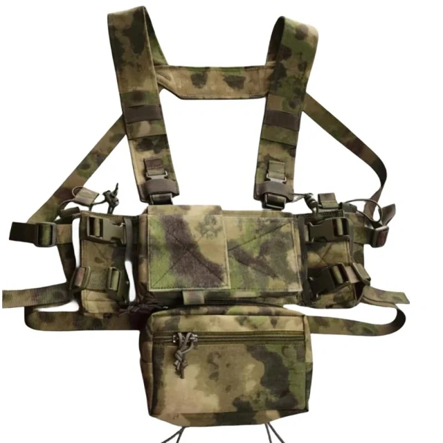 Best Selling Tactical Micro Gear Chest Rig Bags with Mag Pouch Tactical Camouflage Chest Rig Hanging Tactical Chest Rig military Tactical Gear Vest Chest Rig Tactical Micro Vest for Hunting Camouflage Tactical Modular Chest Rig