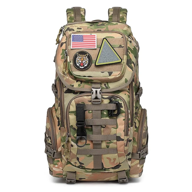 Oleaderbag Practical Assault Backpack Nylon Training Bag Large Training Bag 3 Day Assault Backpack  Men Large Capacity Military Training Bag Tactical Military Pack Bug Out Bag Travel Military Rucksack