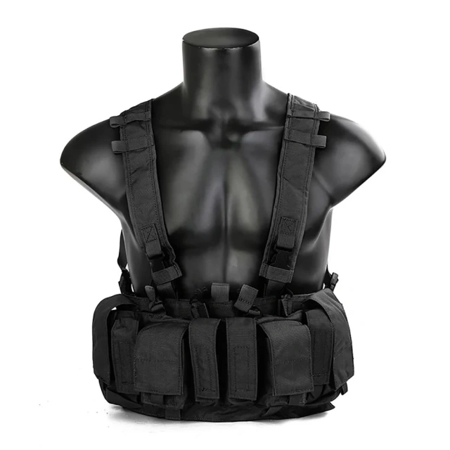 Tactical Belly Chest Rig Tactical Chest Harness Vest for Hunting Tactical Carry Chest Rig Harness Top Selling Tactical Gears Chest Vest Lightweight Tactical Modular Chest Rig with Mag Pouch Multifunctional Tactical Rig