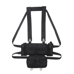 Tactical Micro Chest Rig High Quality Hunting Tactical Vest with Magazine Pouch Hanging Tactical Chest Rig Best Selling Safety Tactical Chest Rig Tactical Protective Chest Rig for Outdoor Heavy Duty Tactical Chest Hanging Vest