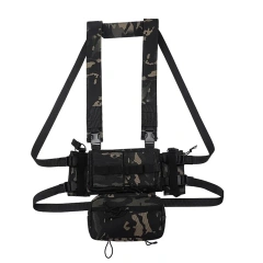Tactical Micro Chest Rig High Quality Hunting Tactical Vest with Magazine Pouch Hanging Tactical Chest Rig Best Selling Safety Tactical Chest Rig Tactical Protective Chest Rig for Outdoor Heavy Duty Tactical Chest Hanging Vest