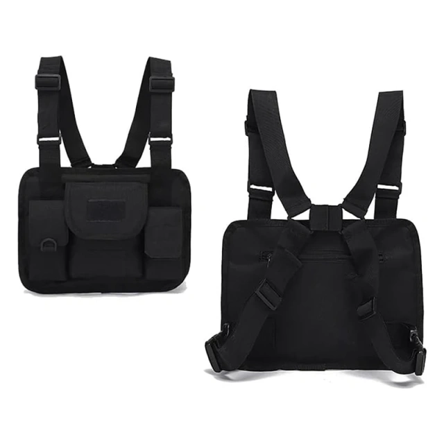 Wholesale Outdoor Tactical Gear Chest Rig Bag Multi-Functional Training Vest Tactical Chest Rig Pouch with Strap Tactical Chest Rig Tactical Molle Micro Chest Rigs Adjustable Detachable Tactical Modular Chest Rig Vest with Mag Pouch