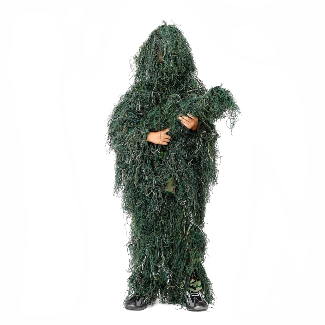 Hot Sale Game Camouflage Suit Camouflage Ghillie Suit for Kids Outdoor Hunting Accessories Camo Clothing The Factory Wholesales Various Types Outdoor Ghillie Suit Snow Camouflage Clothing 3D Universal Camouflage Suits