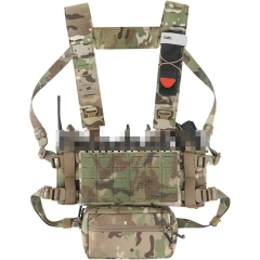 High Quality Camouflage Tactical Vest Chest Rig With Mag Pouch Multi-function Molle Tactical Chest Rig Vest Multipurpose Tactical Chest Rig Tactical Chest Rig with Mag Pouch Good Quality Training Vest Tactical Rig