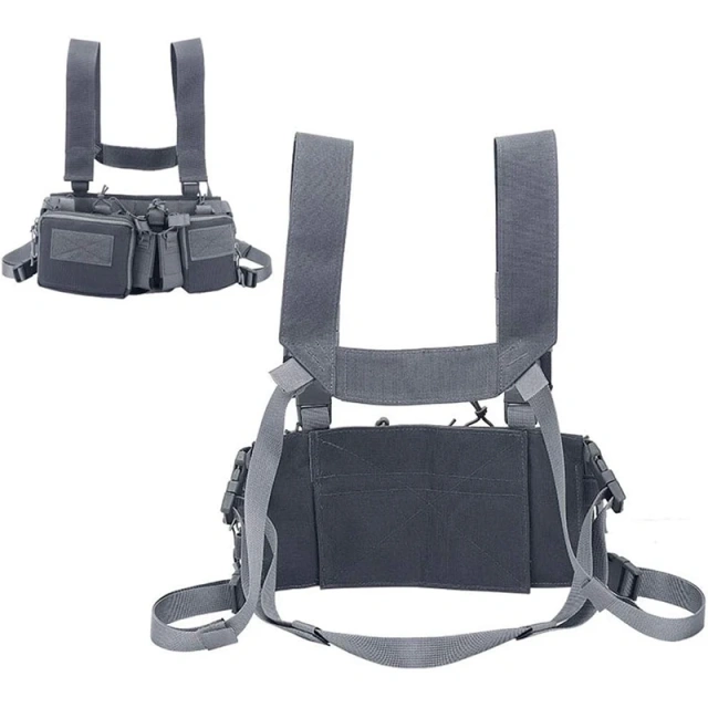 Top Selling Outdoor Tactical Accessory Chest Rig Sports Tactical Molle Vest Pouch Bag Carrier Tactical Camouflage Chest Rig  Customized Tactical Chest Rig Lightweight Detachable Tactical Chest Rig for Hunting Heavy Duty Tactical Chest Rig