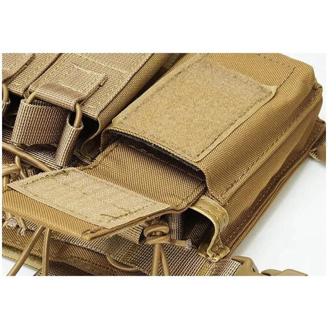 High Quality Tactical Gear Molle Vest Tactical Chest Rig Pouch Bag Tactical Camouflage Carrier Chest Rig for Outdoor Customized Tactical Gear Micro Chest Rig Heavy Duty Tactical Chest Rig Vest Outdoor Tactical Chest Rig for Training