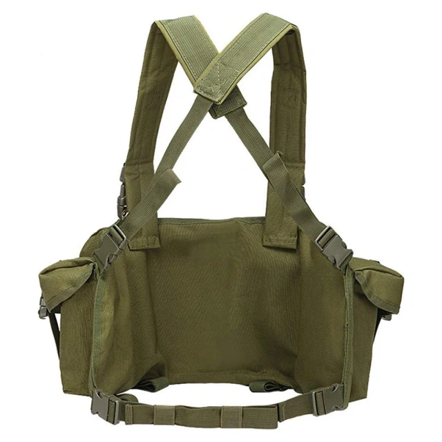 Wholesale Outdoor Sports Tactical Gear Molle Vest Pouch Bag Tactical Carrier Chest Rig Camouflage Chest Rig Tactical Chest Rig Tactical Molle Micro Chest Rigs Adjustable Detachable Tactical Modular Vest Chest Rig with Mag Pouch