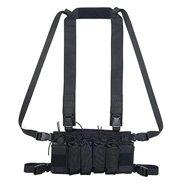 High Quality Tactical Gear Molle Vest Tactical Chest Rig Pouch Bag Tactical Camouflage Carrier Chest Rig for Outdoor Customized Tactical Gear Micro Chest Rig Heavy Duty Tactical Chest Rig Vest Outdoor Tactical Chest Rig for Training
