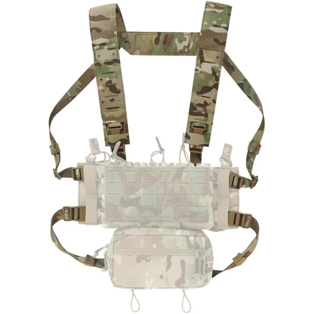 High Quality Camouflage Tactical Vest Chest Rig With Mag Pouch Multi-function Molle Tactical Chest Rig Vest Multipurpose Tactical Chest Rig Tactical Chest Rig with Mag Pouch Good Quality Training Vest Tactical Rig