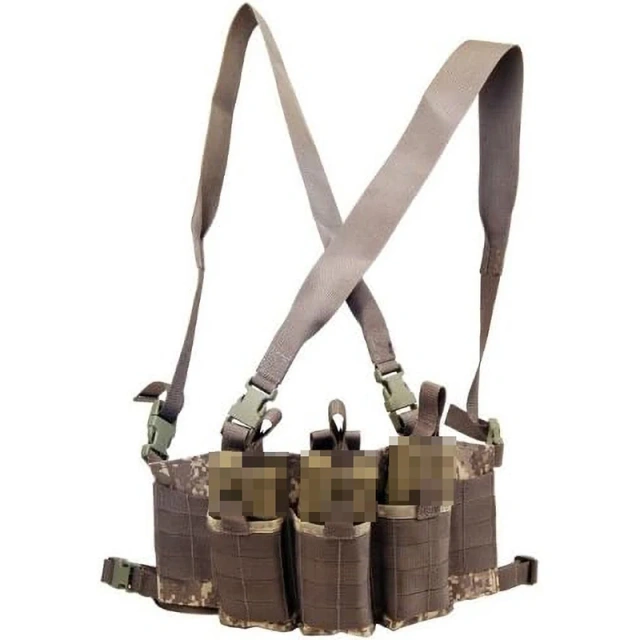 Customized Mini Tactical Chest Rig Heavy Duty Camouflage Harness Vest Outdoor Tactical Chest Rig for Hunting Tactical Modular Chest Rig Heavy Duty Tactical Hunting Vest With Magazine Pouch Tactical Vest Chest Bag