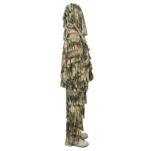 Hot Sale Camouflage Camo Suit for Hunting Forest Woodland Durable Ghillie Suit Tactical Camouflage Clothing  Ghillie Suit Professional Outdoor Camouflage Clothing Hunting Mesh Suit for Outdoor Activities