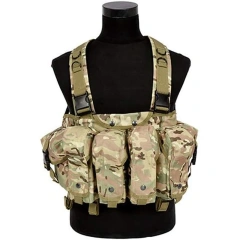 Wholesale Outdoor Sports Tactical Gear Molle Vest Pouch Bag Tactical Carrier Chest Rig Camouflage Chest Rig Tactical Chest Rig Tactical Molle Micro Chest Rigs Adjustable Detachable Tactical Modular Vest Chest Rig with Mag Pouch