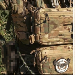 Adjustable Detachable Tactical Modular Vest with Mag Pouch Tactical Chest Rig Tactical Molle Micro Chest Rigs Tactical Equipment Gear Vest Outdoor Adjustable Chest Rig with Pouches Heavy Duty Tactical Rig Hunting Vest