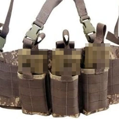 Customized Mini Tactical Chest Rig Heavy Duty Camouflage Harness Vest Outdoor Tactical Chest Rig for Hunting Tactical Modular Chest Rig Heavy Duty Tactical Hunting Vest With Magazine Pouch Tactical Vest Chest Bag