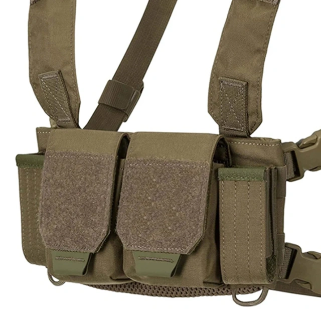 Customized Tactical Chest Rig Tactical Micro Chest Rigs Heavy Duty Tactical Modular Vest With Mag Pouch Tactical Micro Chest Rig with Pouches Tactical Chest Rig Vest Bag for Camping Hiking Training Tactical Chest Rig
