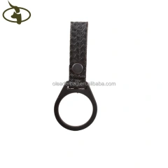 Superior Wholesale Customized Security Features Simple Fabric Safety Duty T Shaped Stick Holder Good Material Leather Side Handle Baton Holder Tactical Baton Ring Holder Strap Security Duty Straight Handle Baton Pouch