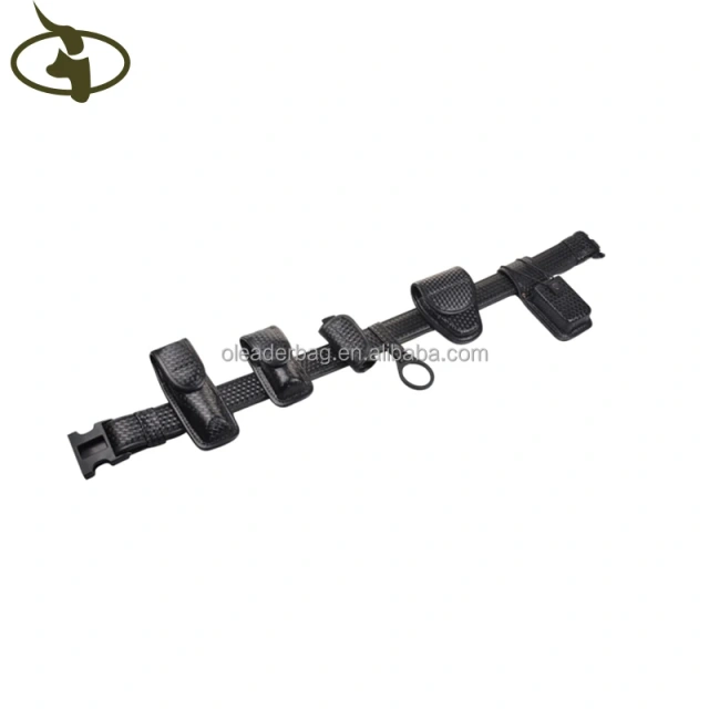 Superior Wholesale Customized Security Features Simple Fabric Safety Duty T Shaped Stick Holder Good Material Leather Side Handle Baton Holder Tactical Baton Ring Holder Strap Security Duty Straight Handle Baton Pouch