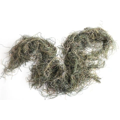 Camouflage Ropes Camouflage Ghillie Suit Accessories Factory Wholesale Elastic Synthetic Fiber CS Wraps Jungle Desert Snow Ghillie Cover Wrap Synthetic Elastic Strap Camouflage Hunting Blind Ropes