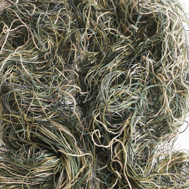 Camouflage Ropes Camouflage Ghillie Suit Accessories Factory Wholesale Elastic Synthetic Fiber CS Wraps Jungle Desert Snow Ghillie Cover Wrap Synthetic Elastic Strap Camouflage Hunting Blind Ropes
