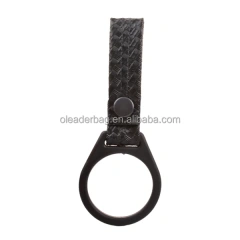 Superior Wholesale Customized Security Features Simple Fabric Safety Duty T Shaped Stick Holder Good Material Leather Side Handle Baton Holder Tactical Baton Ring Holder Strap Security Duty Straight Handle Baton Pouch