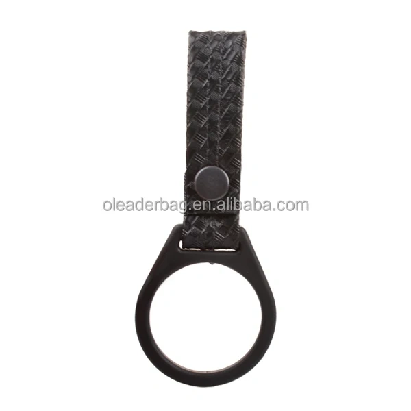 Superior Wholesale Customized Security Features Simple Fabric Safety Duty T Shaped Stick Holder Good Material Leather Side Handle Baton Holder Tactical Baton Ring Holder Strap Security Duty Straight Handle Baton Pouch
