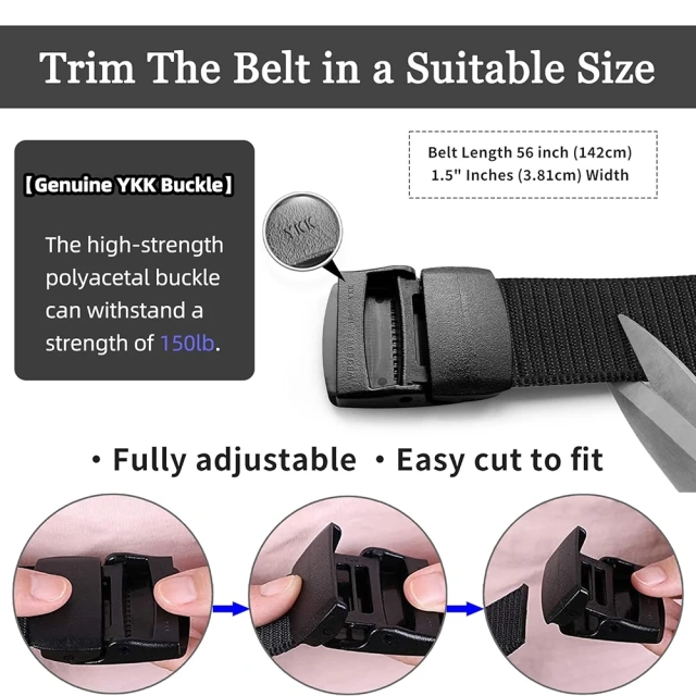 Durable Training Durable Nylon Web Belt Outdoor Sports Training Safe Buckle Plastic Tactical Belts  Training Maintaining climbing Hiking Hunting Men Belt Wear-resistant Durable Tactical Stretch Web Nylon Belt