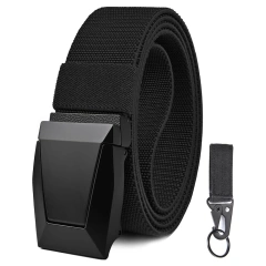Lightweight Adjustable Training Men's Belt Durable Tactical Stretch Web Nylon Belt with Quick Release Buckle  Sports Training Security Training durable outdoors Tactical Gear Wear-resistant Lightweight Utility Nylon Belt