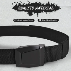 Lightweight Adjustable Training Men's Belt Durable Tactical Stretch Web Nylon Belt with Quick Release Buckle  Sports Training Security Training durable outdoors Tactical Gear Wear-resistant Lightweight Utility Nylon Belt