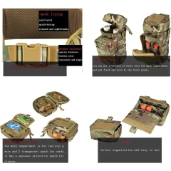 Lightweight High Duty Premium Multifunctional Tactical Battle Belts Quick-release Sport Enthusiasts Buckle Tactic Waist Belt  Wholesale Wear-resistant Unisex Tactical Belt Durable Narrow Width Elastic Stretch Webbing Micro Adjust Buckle