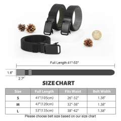 Hot Selling Adjustable Training Nylon Ratchet Belts Men's Golf Casual Jeans Adjustable Tactical Belt  Wear-resistant Tactical multifunctional Belt Webbing Riggers Web Belts Heavy Duty Quick-Release Metal Buckle Belt