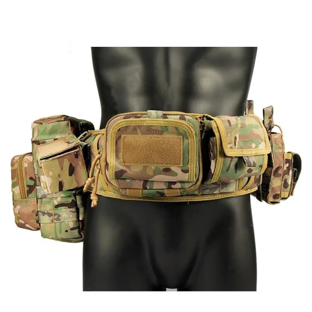 Premium Multi-functional Sport Enthusiasts Hunting Gadget Pouch Waist Adjustable Padded Training Duty Belt Tactical Utility  Hot selling Adjustable Ratchet Belt for Men durable outdoors Nylon Web Tactical Belt with Automatic Slide Buckle