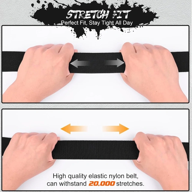 Lightweight Adjustable Training Men's Belt Durable Tactical Stretch Web Nylon Belt with Quick Release Buckle  Sports Training Security Training durable outdoors Tactical Gear Wear-resistant Lightweight Utility Nylon Belt