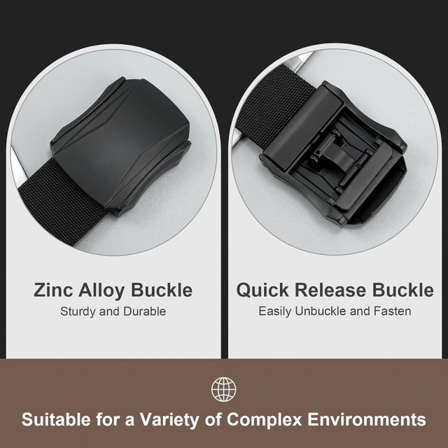 Wholesale Lightweight Stab-proof Men's Tactical Stretch Nylon Belt Pants Hiking Hunting Webbing Belt  Training durable Tactical Quick Release Metal Buckle Belt Wear-resistant Heavy Duty Nylon Riggers Belts