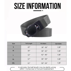 Lightweight Sports Training Wear-resistant Ratchet Belt Adjustable Men Nylon Web Golf Belt Casual Work Tactical Belts  Adjustable Training Men Ratchet  Reversible Web Nylon Waterproof Casual Belts Men Golf Hiking Pants Belt