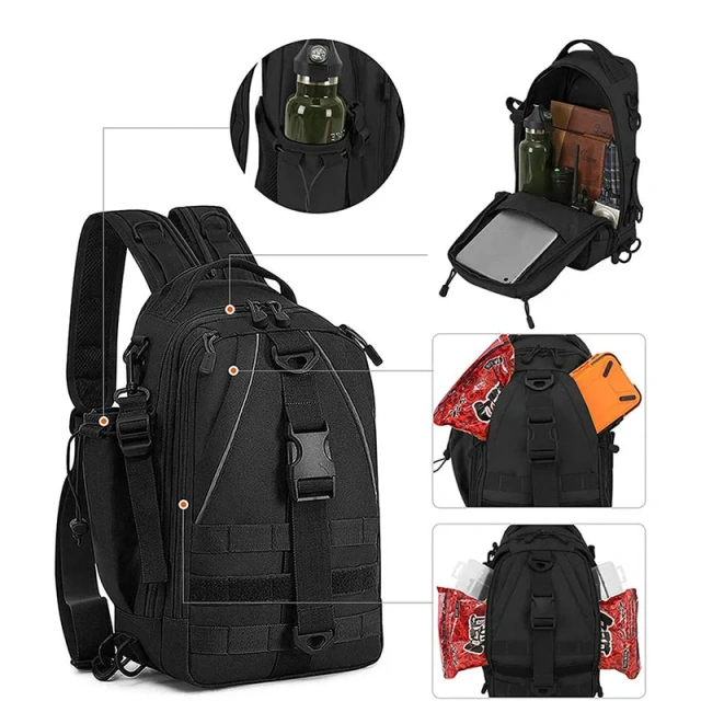 China Factory Wholesale Tactical Tackle Backpack Multifunctional Assault Backpack Outdoor Tactical Backpack Chest Rig Pouch Military Chest Kit Bags Military Front Pocket Package Chest Rig Bags